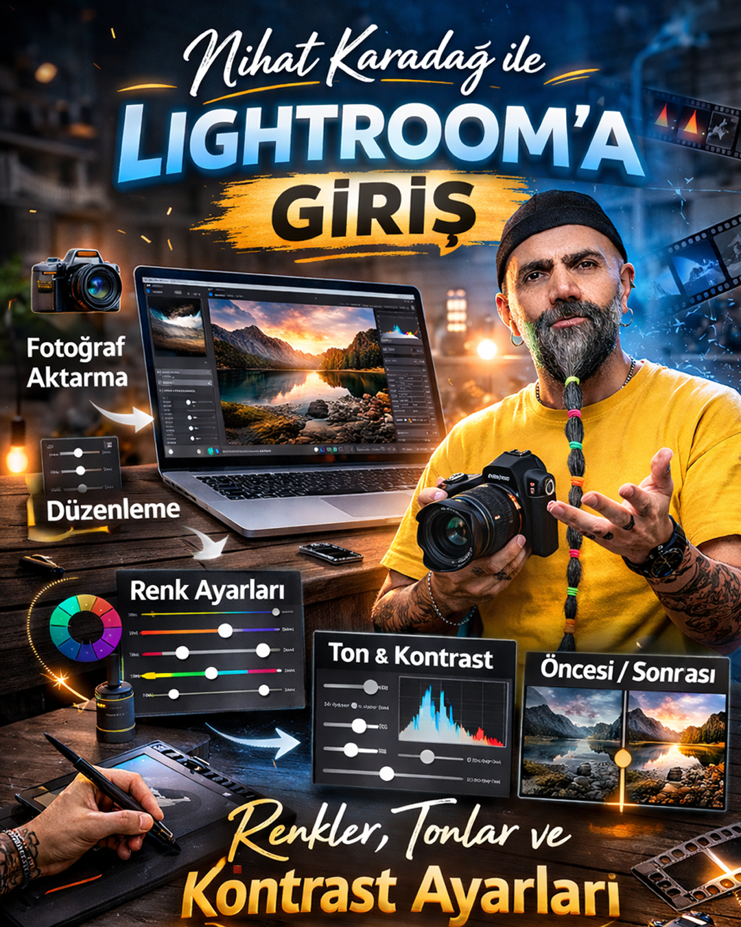 NİHAT KARADAĞ ile LIGHTROOM'a GİRİŞ (ÜCRETSİZ)