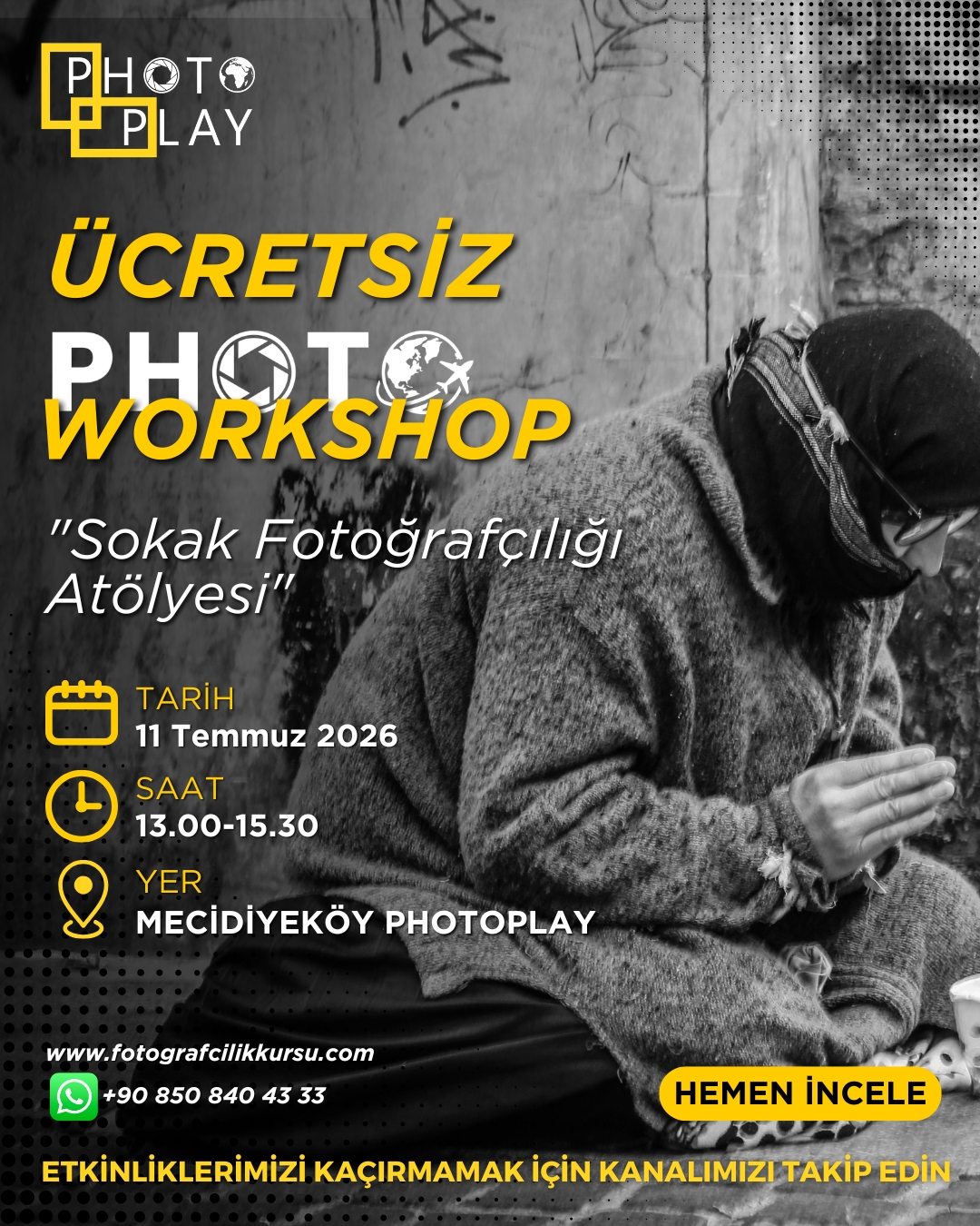 İPTAL - Sokak Fotoğrafçılığı Atölyesi